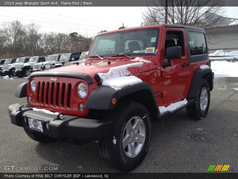 Flame Red / Black 2014 Jeep Wrangler Sport 4x4