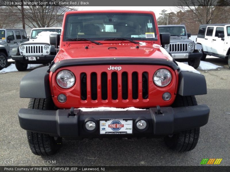 Flame Red / Black 2014 Jeep Wrangler Sport 4x4
