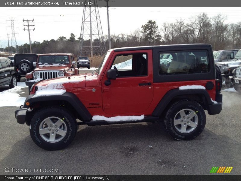 Flame Red / Black 2014 Jeep Wrangler Sport 4x4