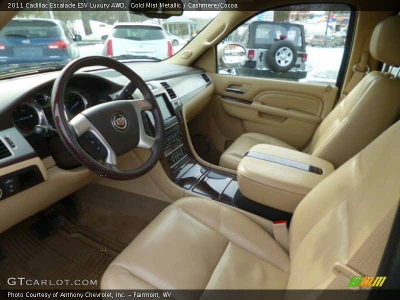 Gold Mist Metallic / Cashmere/Cocoa 2011 Cadillac Escalade ESV Luxury AWD