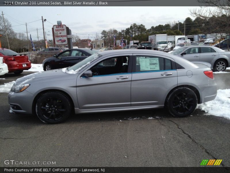 Billet Silver Metallic / Black 2014 Chrysler 200 Limited Sedan