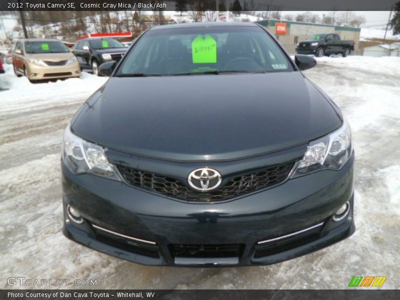 Cosmic Gray Mica / Black/Ash 2012 Toyota Camry SE