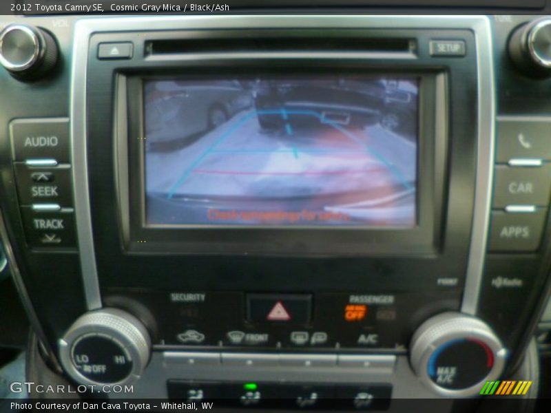Cosmic Gray Mica / Black/Ash 2012 Toyota Camry SE