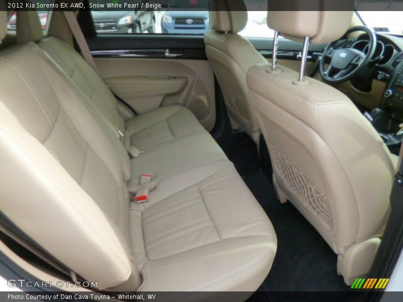 Snow White Pearl / Beige 2012 Kia Sorento EX AWD
