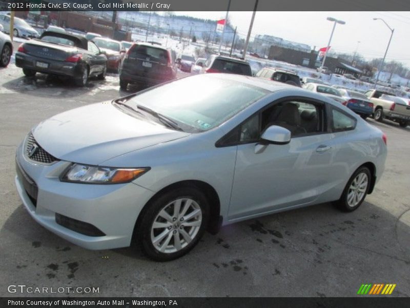 Cool Mist Metallic / Gray 2012 Honda Civic EX Coupe