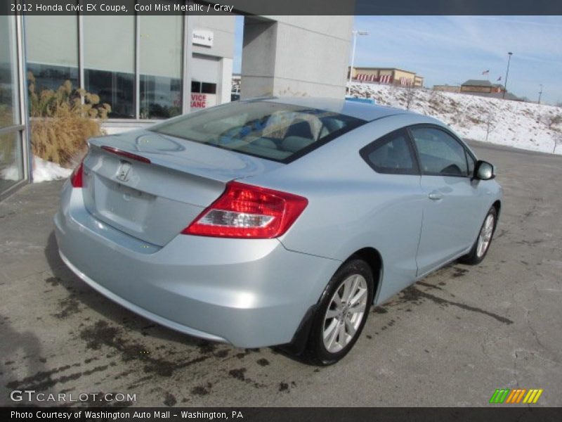 Cool Mist Metallic / Gray 2012 Honda Civic EX Coupe