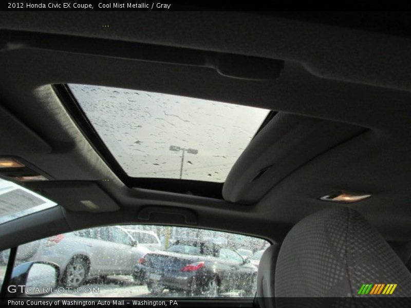 Cool Mist Metallic / Gray 2012 Honda Civic EX Coupe