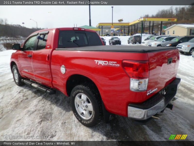 Radiant Red / Graphite Gray 2011 Toyota Tundra TRD Double Cab 4x4