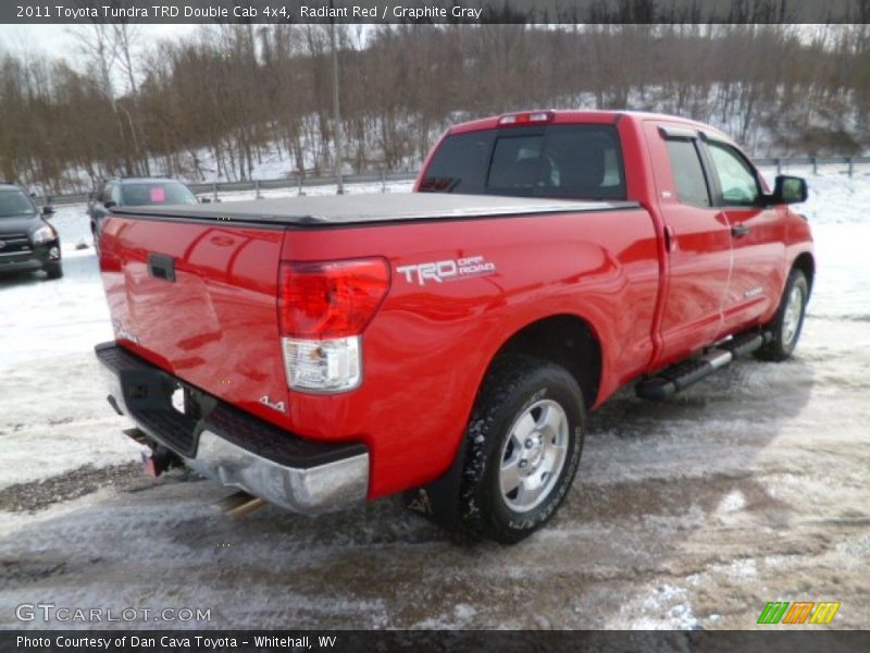 Radiant Red / Graphite Gray 2011 Toyota Tundra TRD Double Cab 4x4