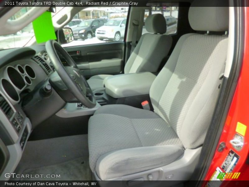 Radiant Red / Graphite Gray 2011 Toyota Tundra TRD Double Cab 4x4