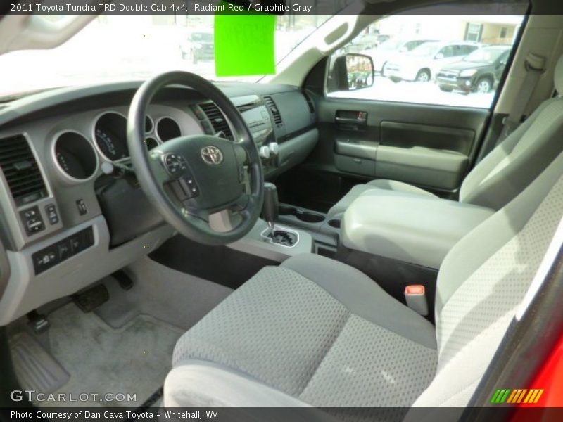 Radiant Red / Graphite Gray 2011 Toyota Tundra TRD Double Cab 4x4