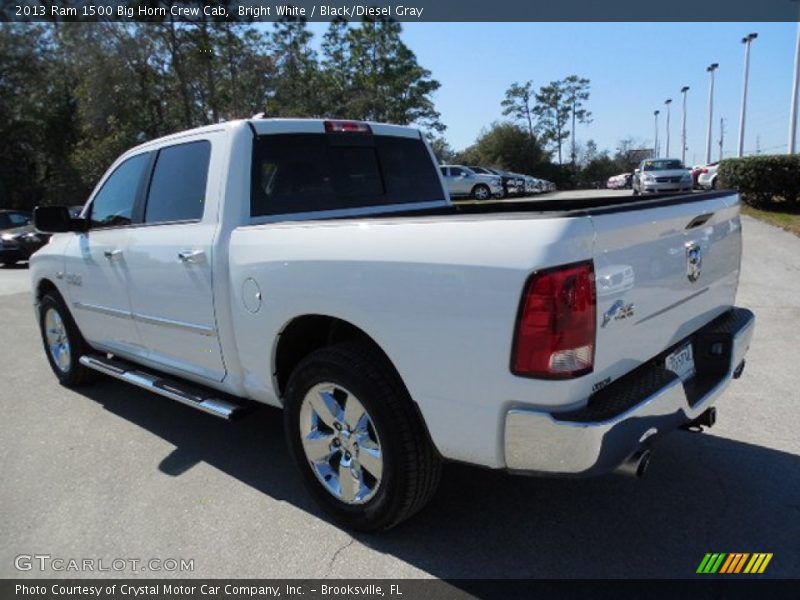 Bright White / Black/Diesel Gray 2013 Ram 1500 Big Horn Crew Cab