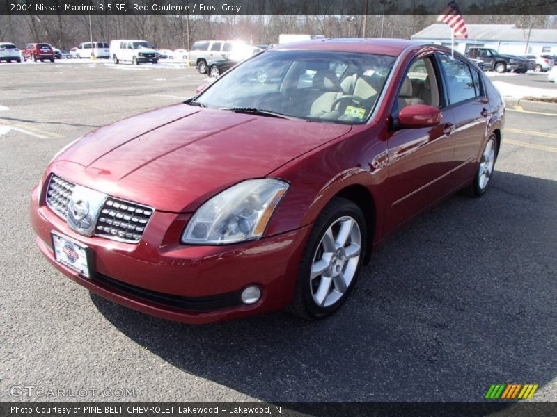 Red Opulence / Frost Gray 2004 Nissan Maxima 3.5 SE