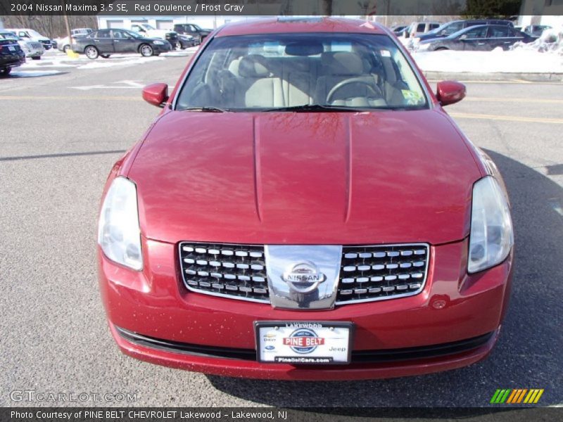 Red Opulence / Frost Gray 2004 Nissan Maxima 3.5 SE