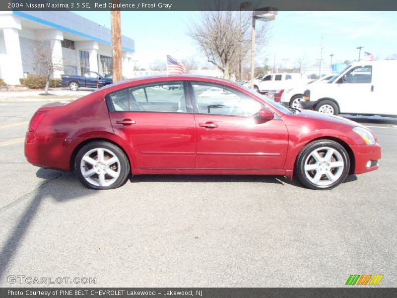 Red Opulence / Frost Gray 2004 Nissan Maxima 3.5 SE