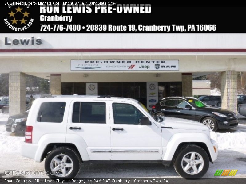 Bright White / Dark Slate Gray 2011 Jeep Liberty Limited 4x4