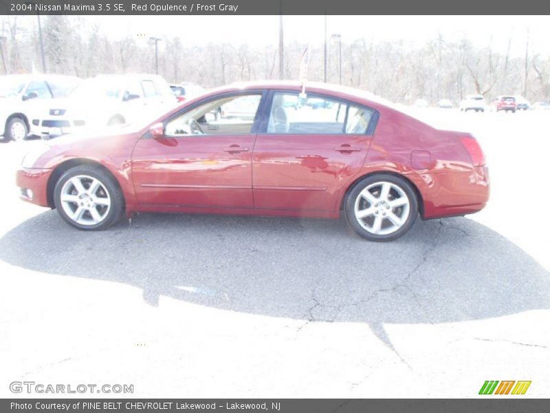 Red Opulence / Frost Gray 2004 Nissan Maxima 3.5 SE