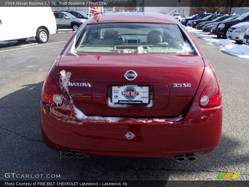 Red Opulence / Frost Gray 2004 Nissan Maxima 3.5 SE