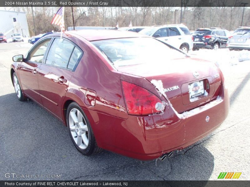 Red Opulence / Frost Gray 2004 Nissan Maxima 3.5 SE