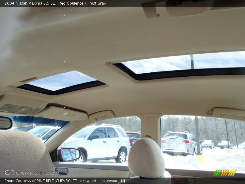 Red Opulence / Frost Gray 2004 Nissan Maxima 3.5 SE