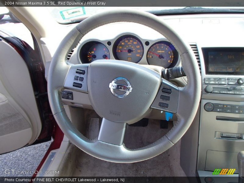 Red Opulence / Frost Gray 2004 Nissan Maxima 3.5 SE
