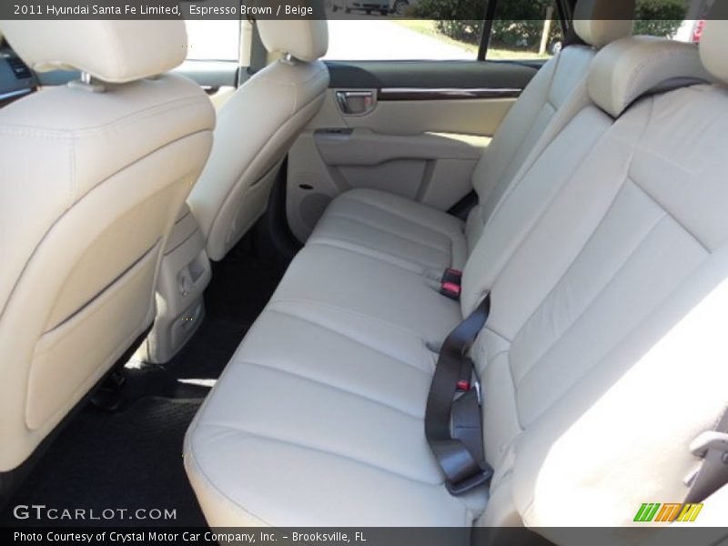 Espresso Brown / Beige 2011 Hyundai Santa Fe Limited