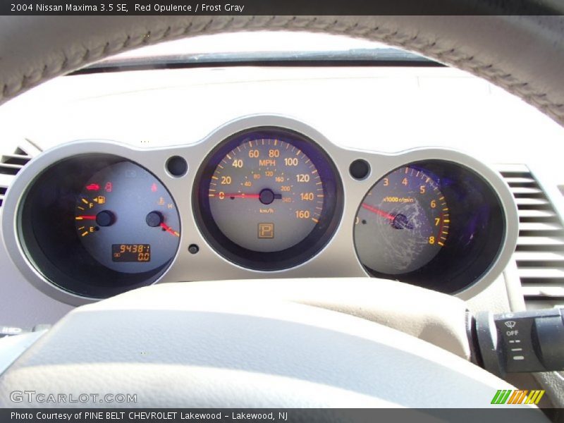 Red Opulence / Frost Gray 2004 Nissan Maxima 3.5 SE