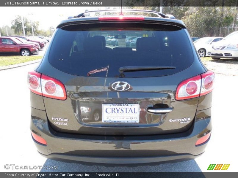 Espresso Brown / Beige 2011 Hyundai Santa Fe Limited