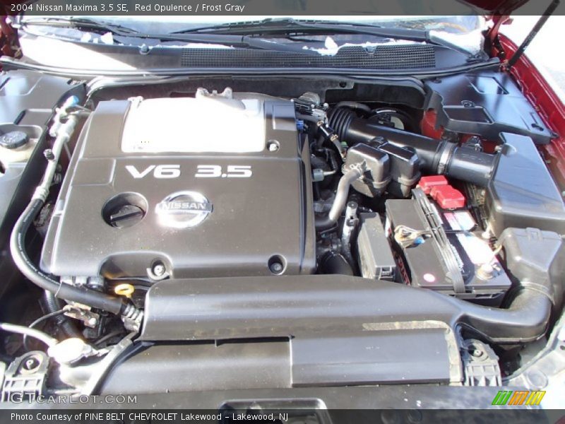 Red Opulence / Frost Gray 2004 Nissan Maxima 3.5 SE