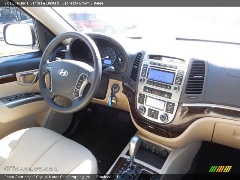 Espresso Brown / Beige 2011 Hyundai Santa Fe Limited