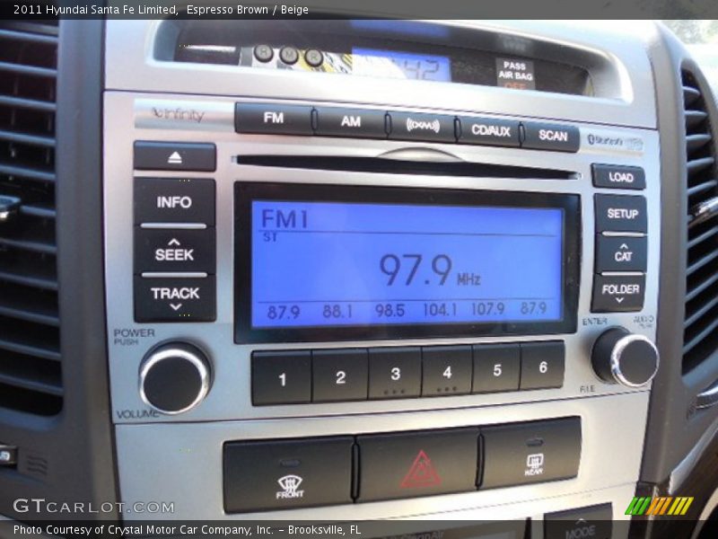 Espresso Brown / Beige 2011 Hyundai Santa Fe Limited
