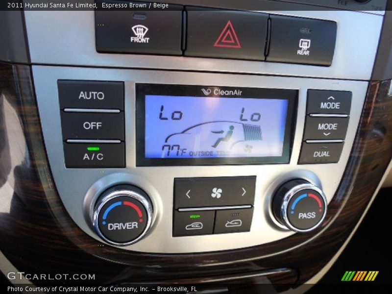 Espresso Brown / Beige 2011 Hyundai Santa Fe Limited