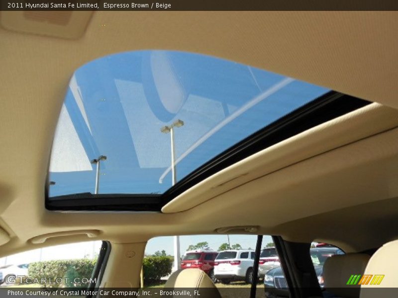 Espresso Brown / Beige 2011 Hyundai Santa Fe Limited