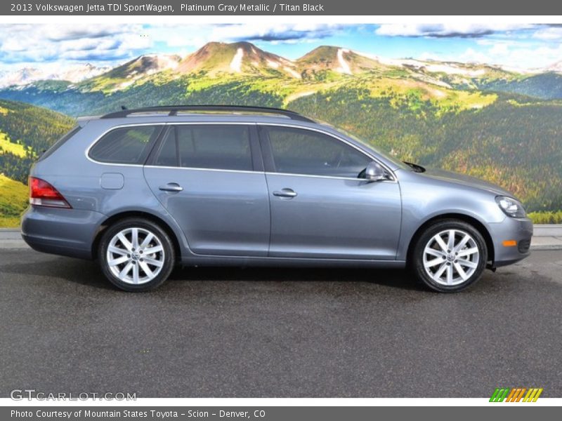 Platinum Gray Metallic / Titan Black 2013 Volkswagen Jetta TDI SportWagen