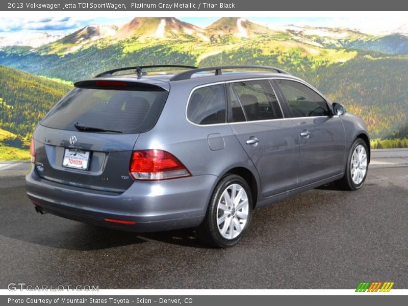 Platinum Gray Metallic / Titan Black 2013 Volkswagen Jetta TDI SportWagen