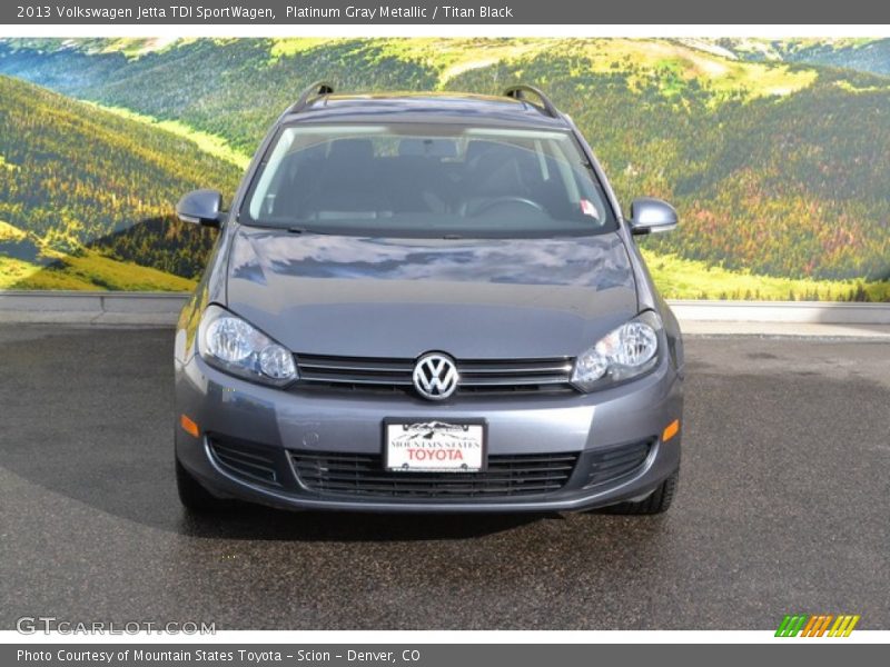Platinum Gray Metallic / Titan Black 2013 Volkswagen Jetta TDI SportWagen