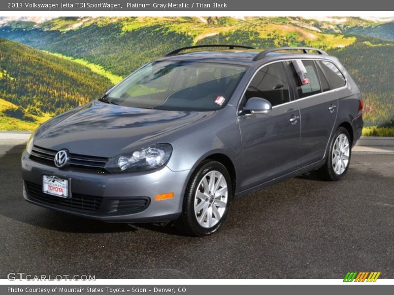 Platinum Gray Metallic / Titan Black 2013 Volkswagen Jetta TDI SportWagen