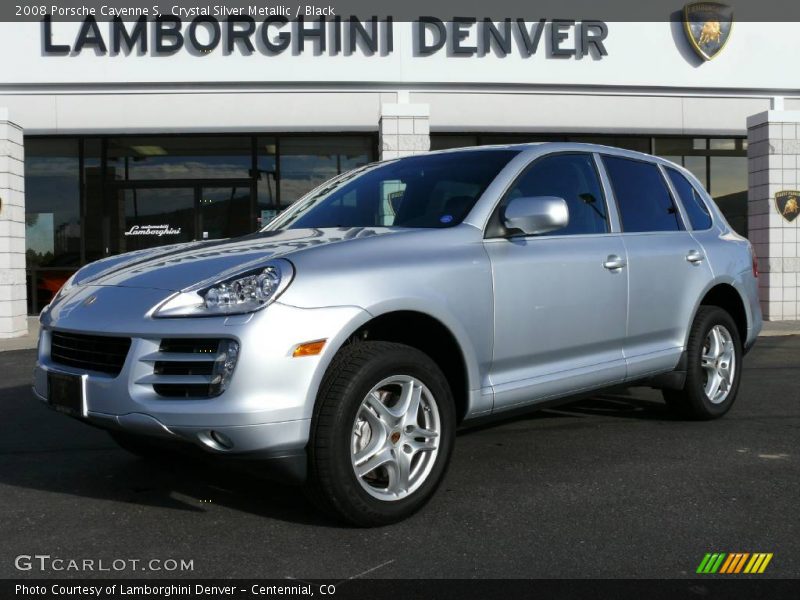 Crystal Silver Metallic / Black 2008 Porsche Cayenne S