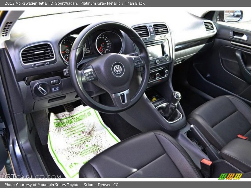 Platinum Gray Metallic / Titan Black 2013 Volkswagen Jetta TDI SportWagen