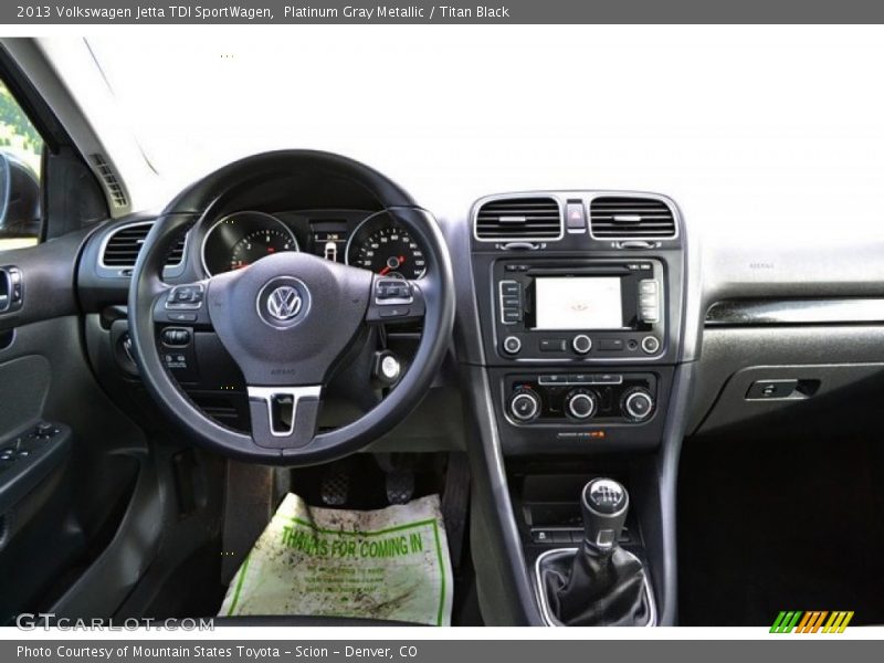 Platinum Gray Metallic / Titan Black 2013 Volkswagen Jetta TDI SportWagen