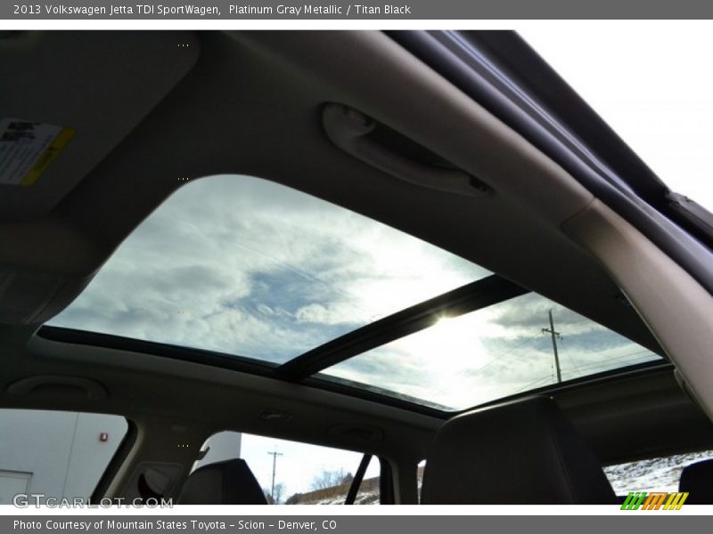 Platinum Gray Metallic / Titan Black 2013 Volkswagen Jetta TDI SportWagen