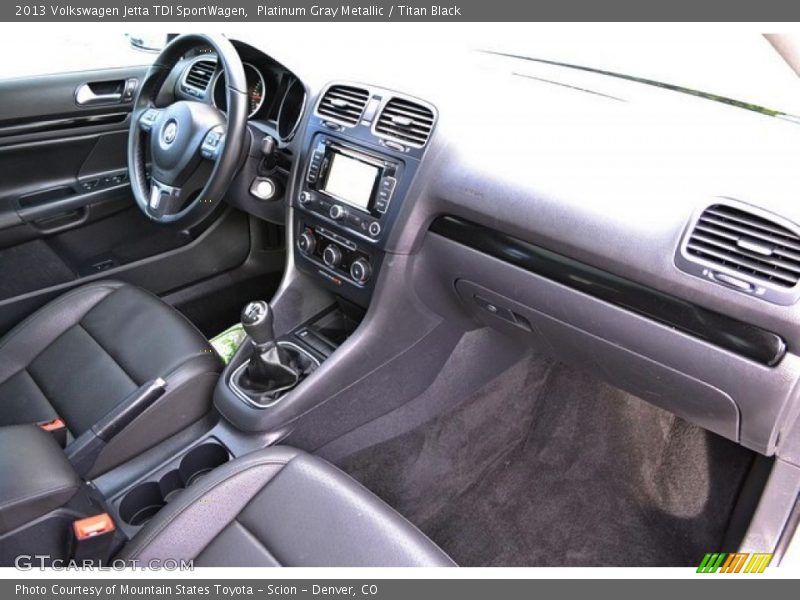 Platinum Gray Metallic / Titan Black 2013 Volkswagen Jetta TDI SportWagen