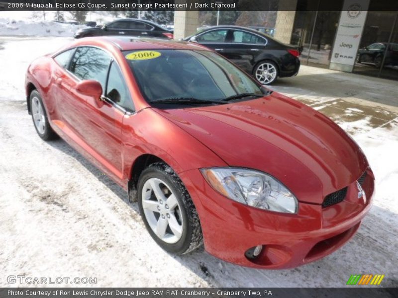 Sunset Orange Pearlescent / Dark Charcoal 2006 Mitsubishi Eclipse GS Coupe