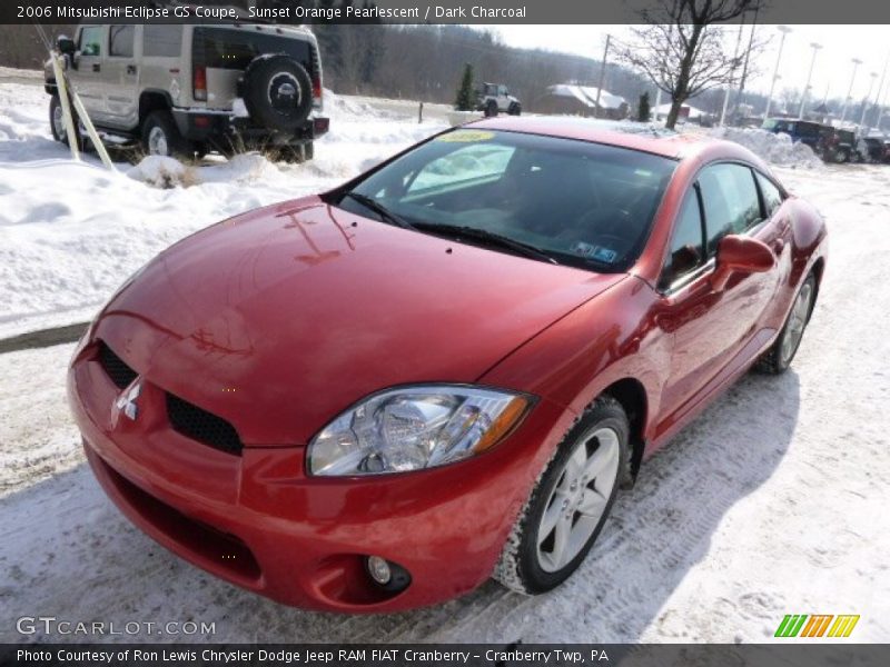 Sunset Orange Pearlescent / Dark Charcoal 2006 Mitsubishi Eclipse GS Coupe