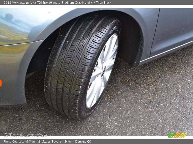 Platinum Gray Metallic / Titan Black 2013 Volkswagen Jetta TDI SportWagen