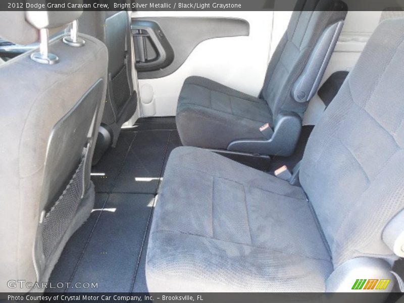 Bright Silver Metallic / Black/Light Graystone 2012 Dodge Grand Caravan Crew