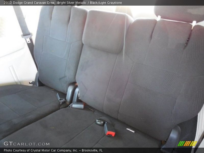 Bright Silver Metallic / Black/Light Graystone 2012 Dodge Grand Caravan Crew