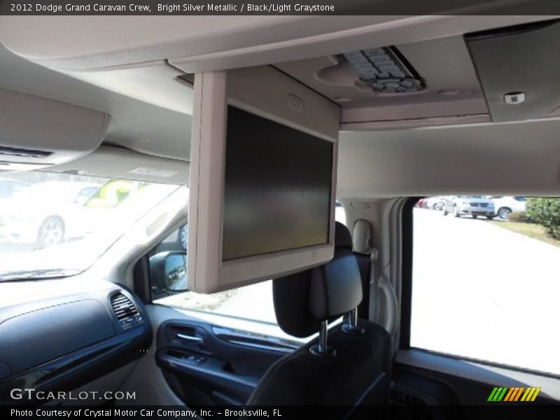 Bright Silver Metallic / Black/Light Graystone 2012 Dodge Grand Caravan Crew