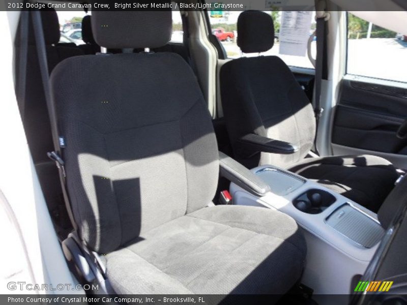 Bright Silver Metallic / Black/Light Graystone 2012 Dodge Grand Caravan Crew