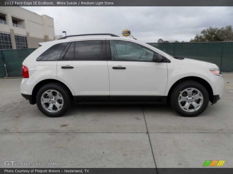 White Suede / Medium Light Stone 2012 Ford Edge SE EcoBoost